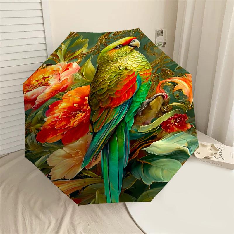 1PC parrot flowers Umbrella-9-Rib Reinforced, Automatic Open, Lightweight & Durable, Cute Fashion Accessory for Outdoor-P0722
1PC parrot flowers Umbrella-9-Rib Reinforced, Automatic Open, Lightweight & Durable, Cute Fashion Accessory for Outdoor-P0722