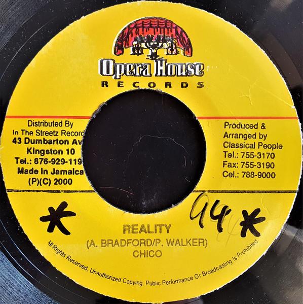7inch Record CHICO - Reality NONE Opera House 2000 Jamaica Reggae, Ska & Dub Used
7inch Record CHICO - Reality NONE Opera House 2000 Jamaica Reggae, Ska & Dub Used
