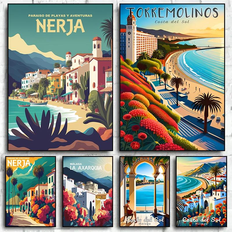 Vintage Travel Poster The City of Malaga Canvas Prints Art Village Beaches Sunny Coast Retro Wall Art Pictures Mural Home Decor 21cm×30cm NoFrame
Vintage Travel Poster The City of Malaga Canvas Prints Art Village Beaches Sunny Coast Retro Wall Art Pictures Mural Home Decor 21cm×30cm NoFrame