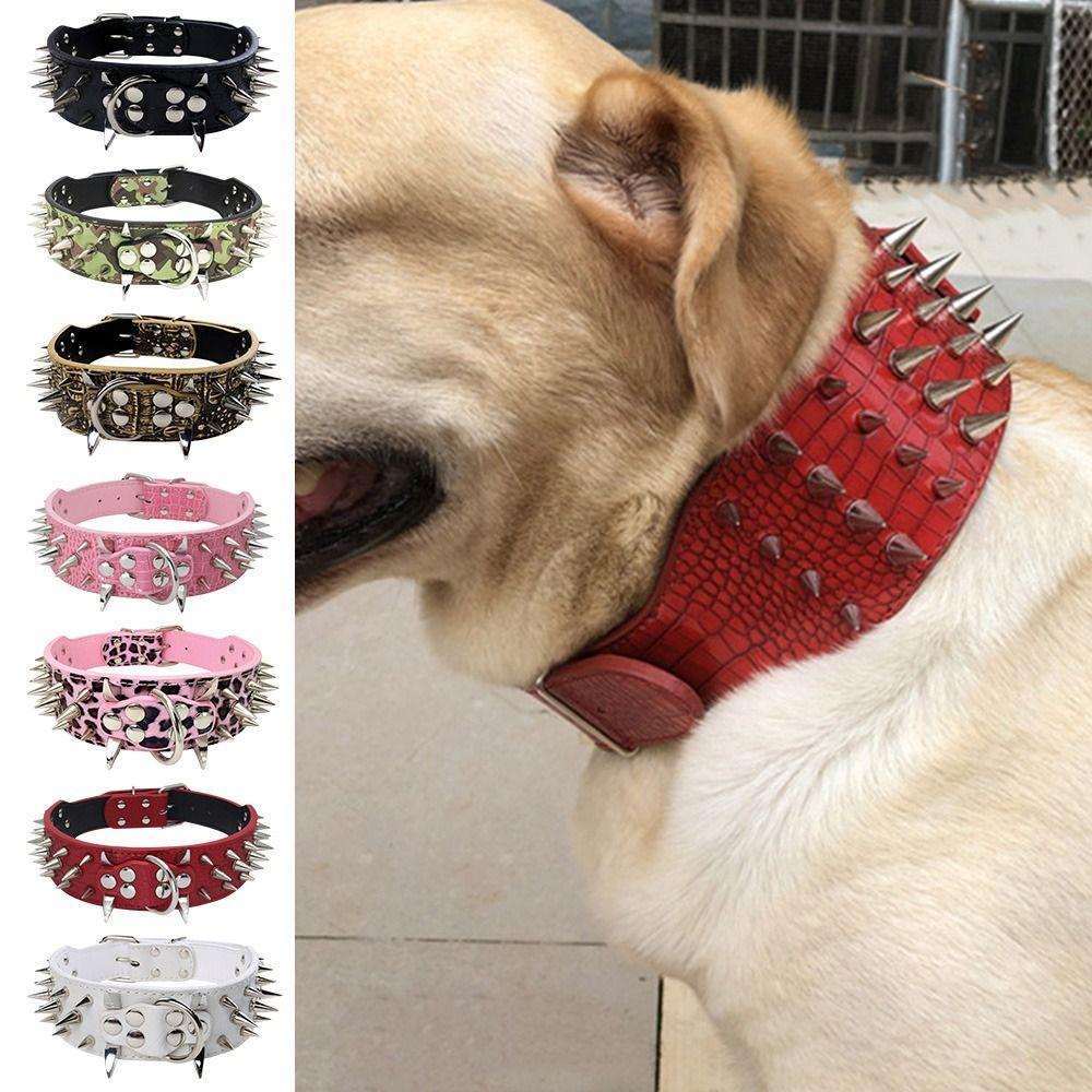 Pets Supplies PU Leather Anti-Bite Spiked Studded Cat Jewelry Pet Dog Collar Dog Necklace
Pets Supplies PU Leather Anti-Bite Spiked Studded Cat Jewelry Pet Dog Collar Dog Necklace