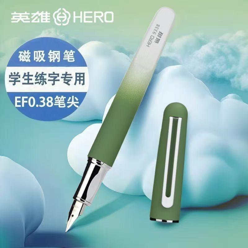 HERO 9338 M Series Metal Fountain Pen EF 0.38mm Luxury Writing Ink Pen with Magnetic Cslosure Cap Office School Supplies EF 0.38mm
HERO 9338 M Series Metal Fountain Pen EF 0.38mm Luxury Writing Ink Pen with Magnetic Cslosure Cap Office School Supplies EF 0.38mm