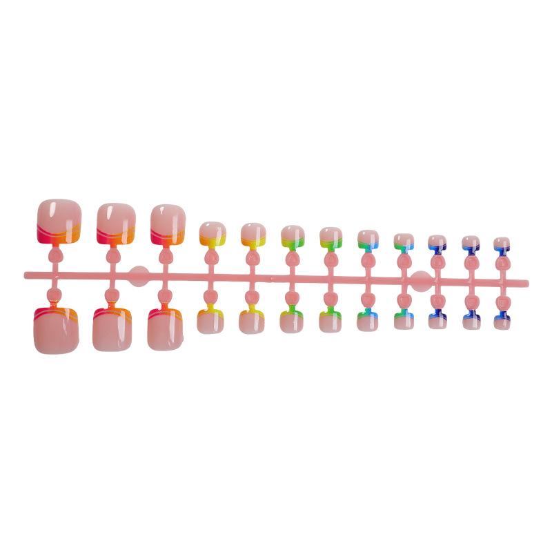 Cross-Border Gradient Candy Color Toenail Pieces - Sweet, Short, and Simple Wearable Manicure
Cross-Border Gradient Candy Color Toenail Pieces - Sweet, Short, and Simple Wearable Manicure