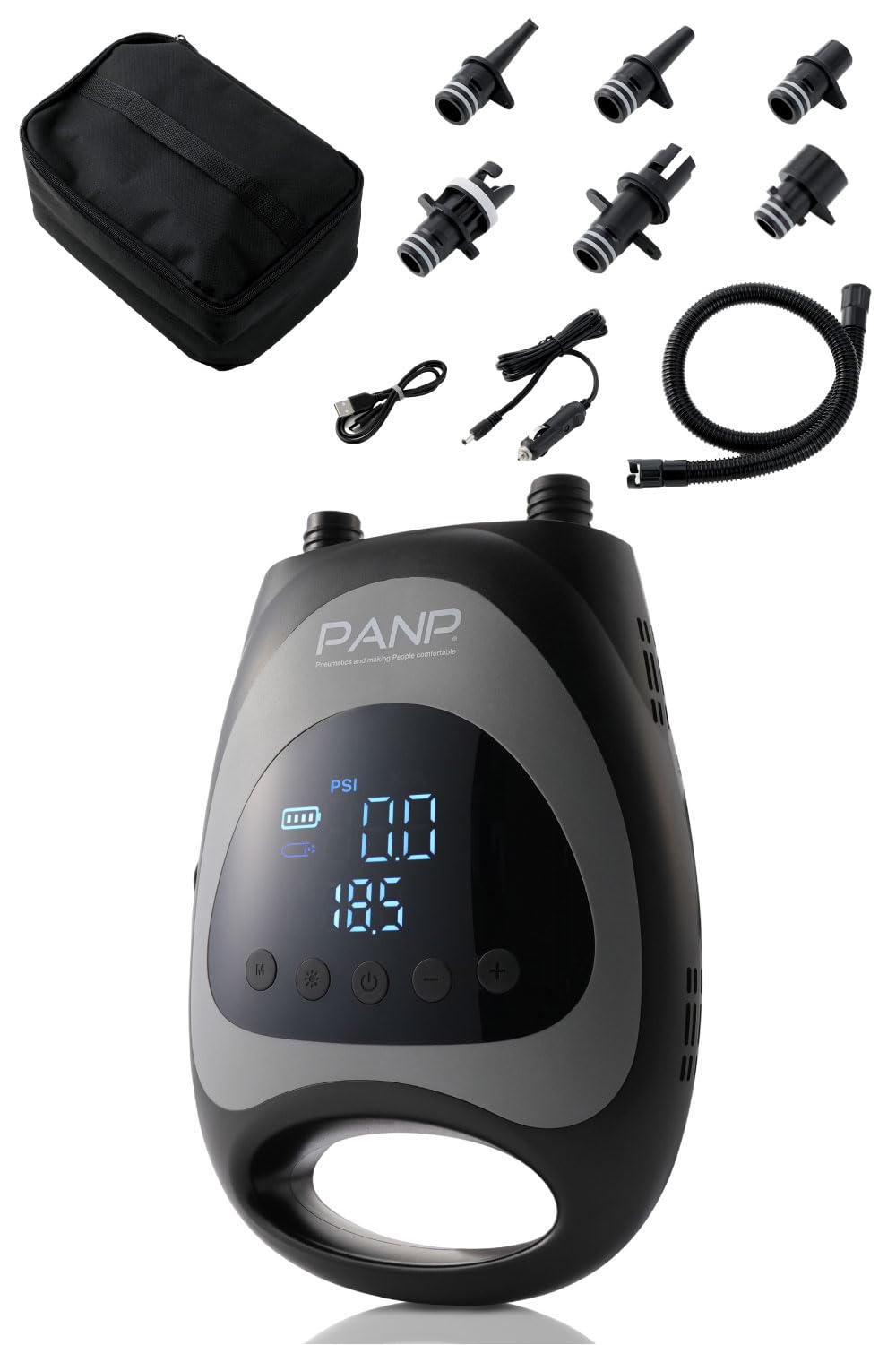 PANP AIR PRO Air Pump Electric Air Pump SUP Banana Boat Towing Tube Float Pool Pool Sleeping Mat Air Bed Inflator Mat Inflator Pillow Smart Air Pump чорний
PANP AIR PRO Air Pump Electric Air Pump SUP Banana Boat Towing Tube Float Pool Pool Sleeping Mat Air Bed Inflator Mat Inflator Pillow Smart Air Pump чорний
