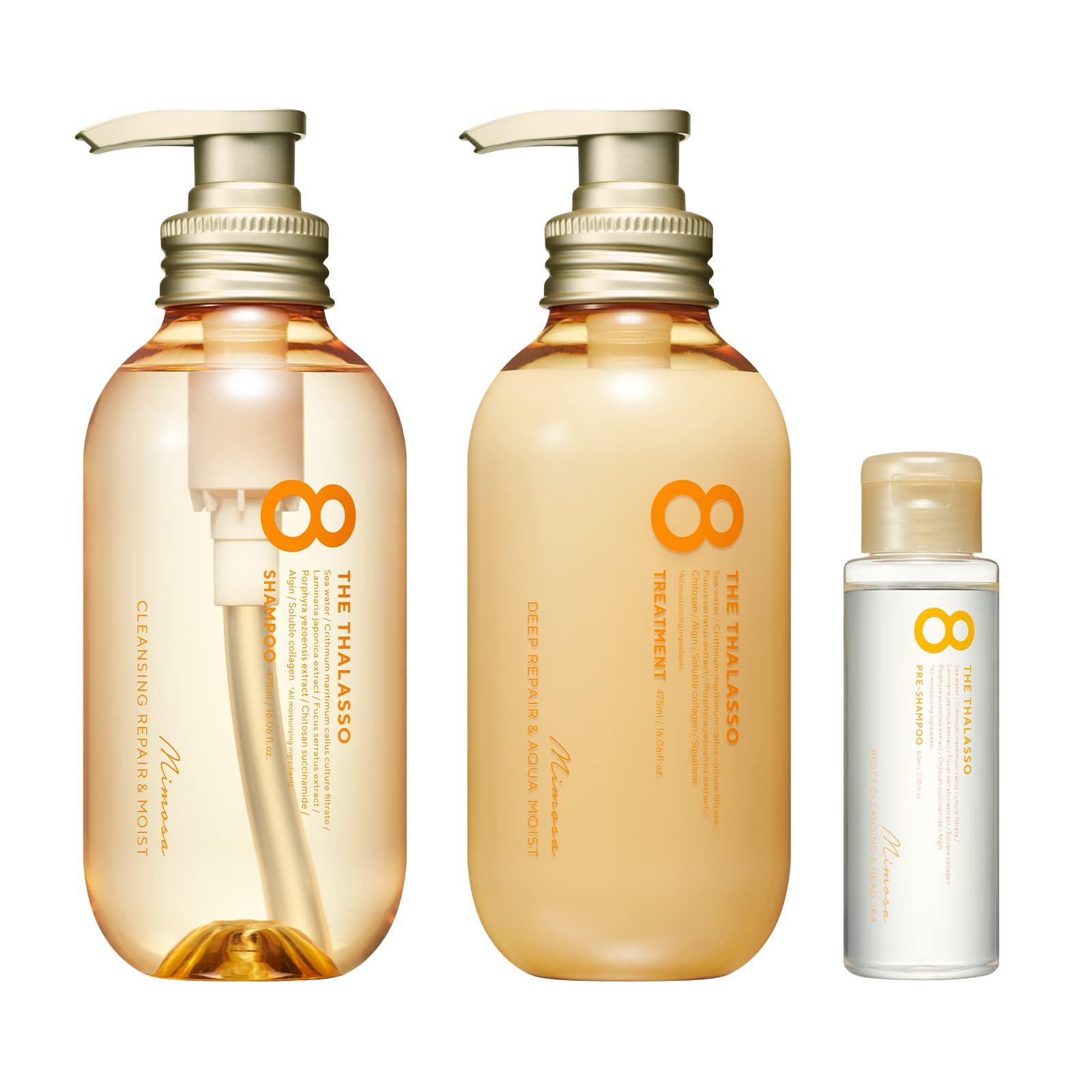 Eight the Thalasso Moist Shampoo & Moist Treatment with Mini Pre-Shampoo Limited Edition Kit Mimosa Scent
Eight the Thalasso Moist Shampoo & Moist Treatment with Mini Pre-Shampoo Limited Edition Kit Mimosa Scent