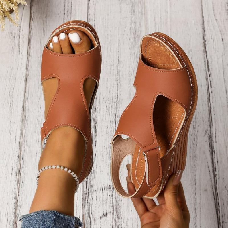 Босоножки на танкетке большого размера женские летние новые на липучке легкие уличные сандалии женские 43 коричневый
Босоножки на танкетке большого размера женские летние новые на липучке легкие уличные сандалии женские 43 коричневый