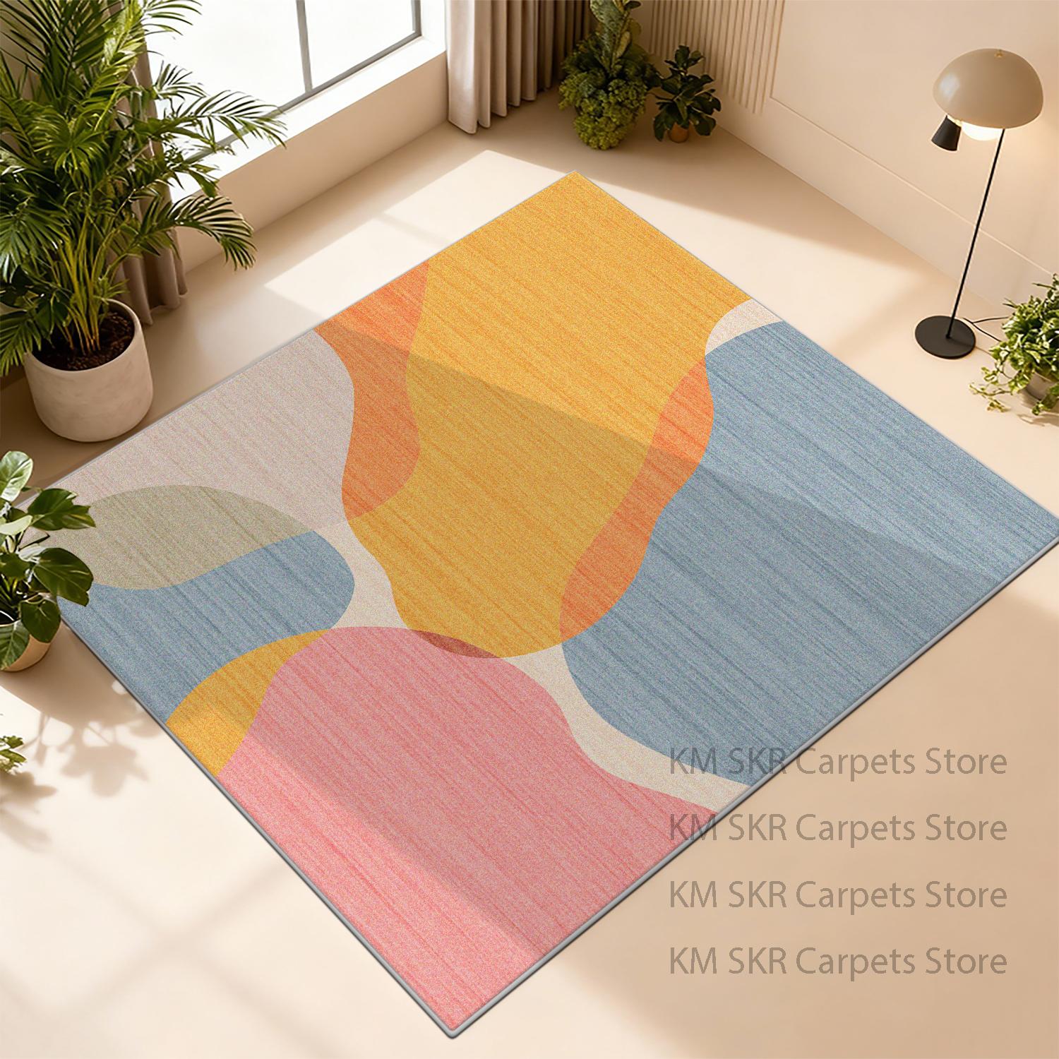 Modern Simple Style Living Room Carpet Non-slip Washable Decoration Bedroom Office Rug Office Without Velvet Polyester Fiber Mat 60x90cm
Modern Simple Style Living Room Carpet Non-slip Washable Decoration Bedroom Office Rug Office Without Velvet Polyester Fiber Mat 60x90cm