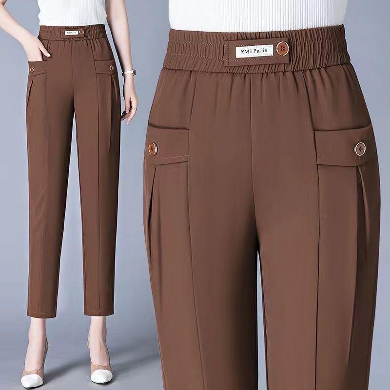 Ice Silk High Waist Loose Slimming Cropped Summer Pants for Women M for under 100 jin
Ice Silk High Waist Loose Slimming Cropped Summer Pants for Women M for under 100 jin