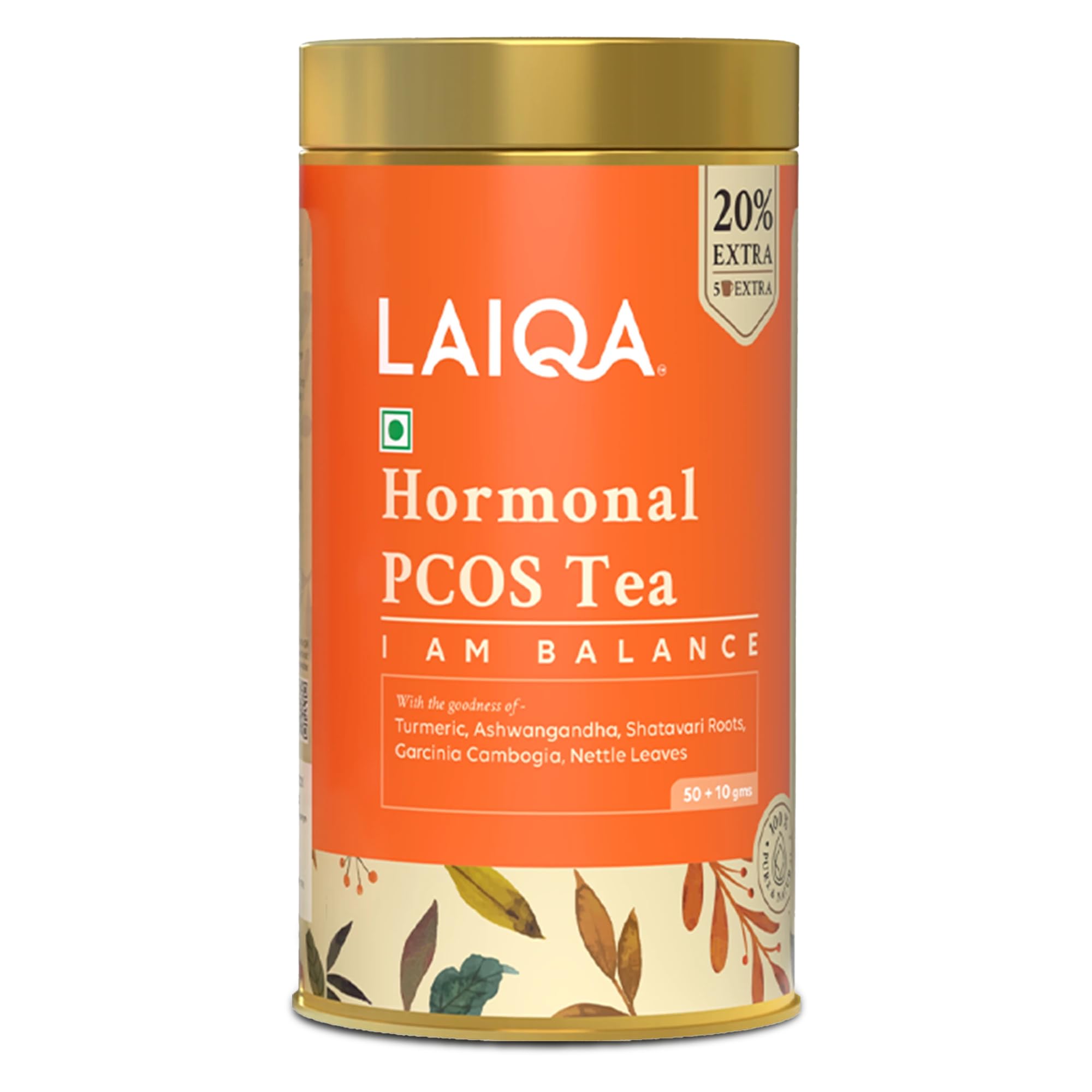 LAIQA Spearmint Tea for PCOS | Promotes Hormonal Balance, Regular Cycles & Weight Management | Relieves Menstrual Cramps, Enhances Skin Hea
LAIQA Spearmint Tea for PCOS | Promotes Hormonal Balance, Regular Cycles & Weight Management | Relieves Menstrual Cramps, Enhances Skin Hea