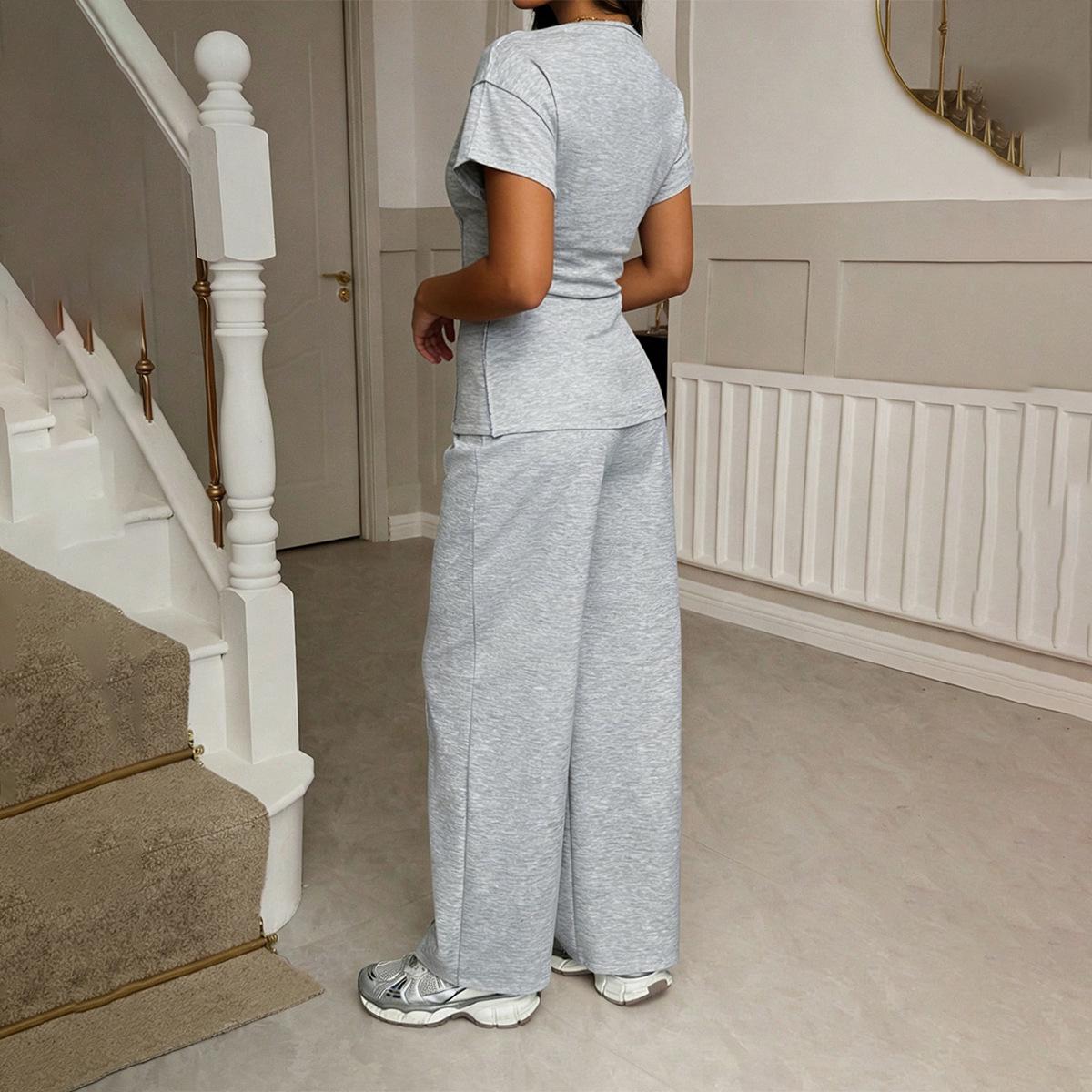 Di Yun Women s Summer Resort Two-Piece Set: Short-Sleeve T-Shirt & Casual Long Pants Medium хизер серый
Di Yun Women s Summer Resort Two-Piece Set: Short-Sleeve T-Shirt & Casual Long Pants Medium хизер серый