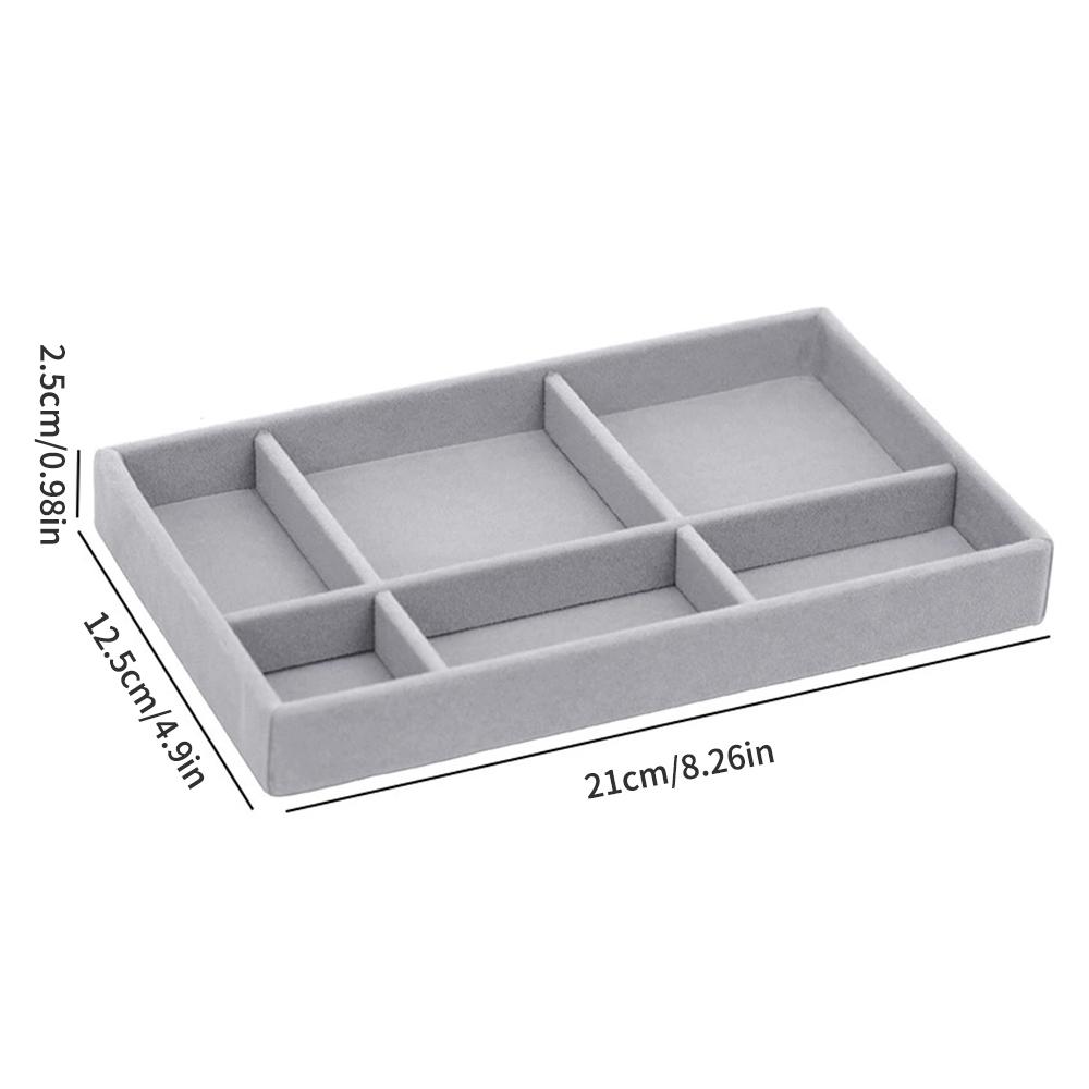 Grey velvet storage box, desktop storage tray, accessory display tray, grey velvet earring display, dust-proof storage
Grey velvet storage box, desktop storage tray, accessory display tray, grey velvet earring display, dust-proof storage