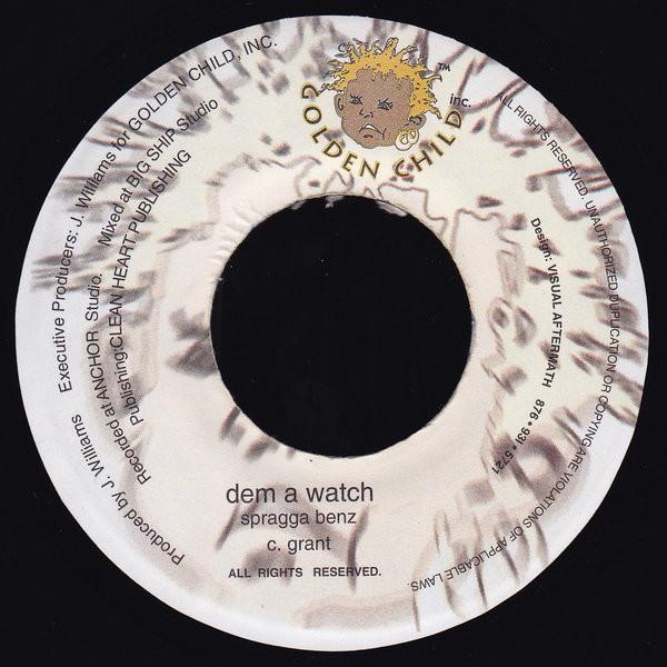 7inch Record SPRAGGA BENZ - Dem A Watch NONE Golden Child 1997 Jamaica Reggae, Ska & Dub Used
7inch Record SPRAGGA BENZ - Dem A Watch NONE Golden Child 1997 Jamaica Reggae, Ska & Dub Used