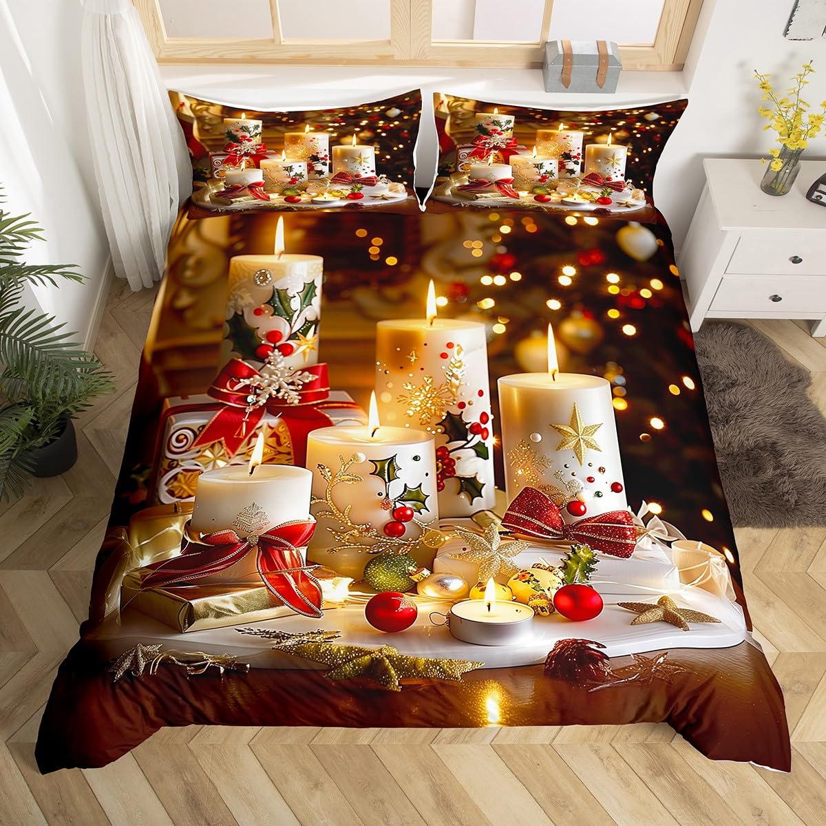 Candle Duvet Cover Sets For Kids Teens Queen Quilt Covers Lightweight Down Room Decor 2 Pillowcases 1 Duvet Cover No Comforter EU Single(135x200cm)
Candle Duvet Cover Sets For Kids Teens Queen Quilt Covers Lightweight Down Room Decor 2 Pillowcases 1 Duvet Cover No Comforter EU Single(135x200cm)