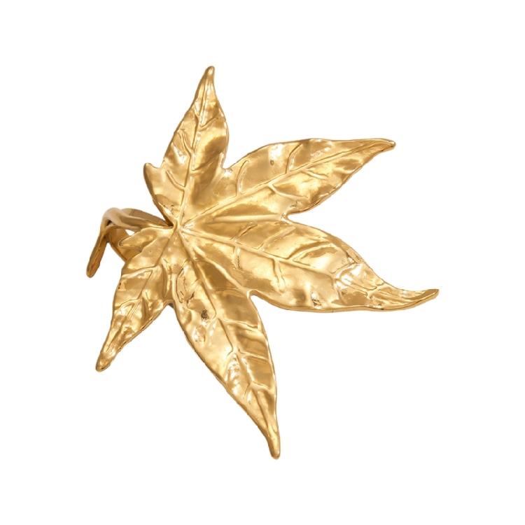 Sturdy and Stylish Maple Leaf Open Rings Craft of Stainless Steel Offering Properties and Long Time Use 1
Sturdy and Stylish Maple Leaf Open Rings Craft of Stainless Steel Offering Properties and Long Time Use 1
