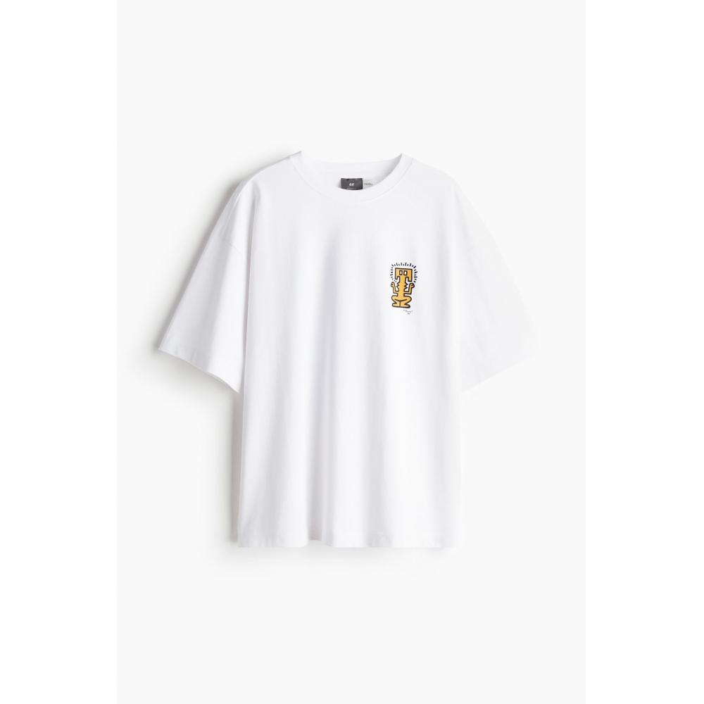 Футболка оверсайз HM Белая Keith Haring
Футболка оверсайз HM Белая Keith Haring