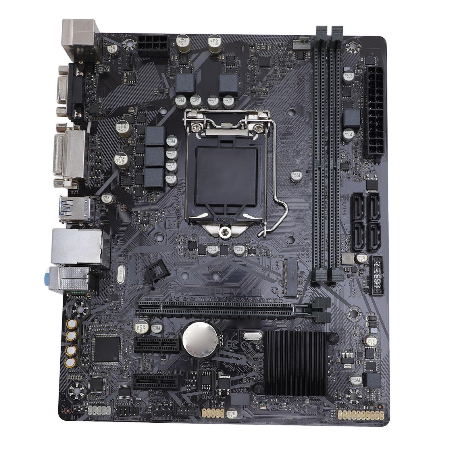 M ATX Motherboard 2xDDR4 DIMM Slot 4xSerial ATA III Port Motherboard Support for LGA 1200 2 Channel
M ATX Motherboard 2xDDR4 DIMM Slot 4xSerial ATA III Port Motherboard Support for LGA 1200 2 Channel