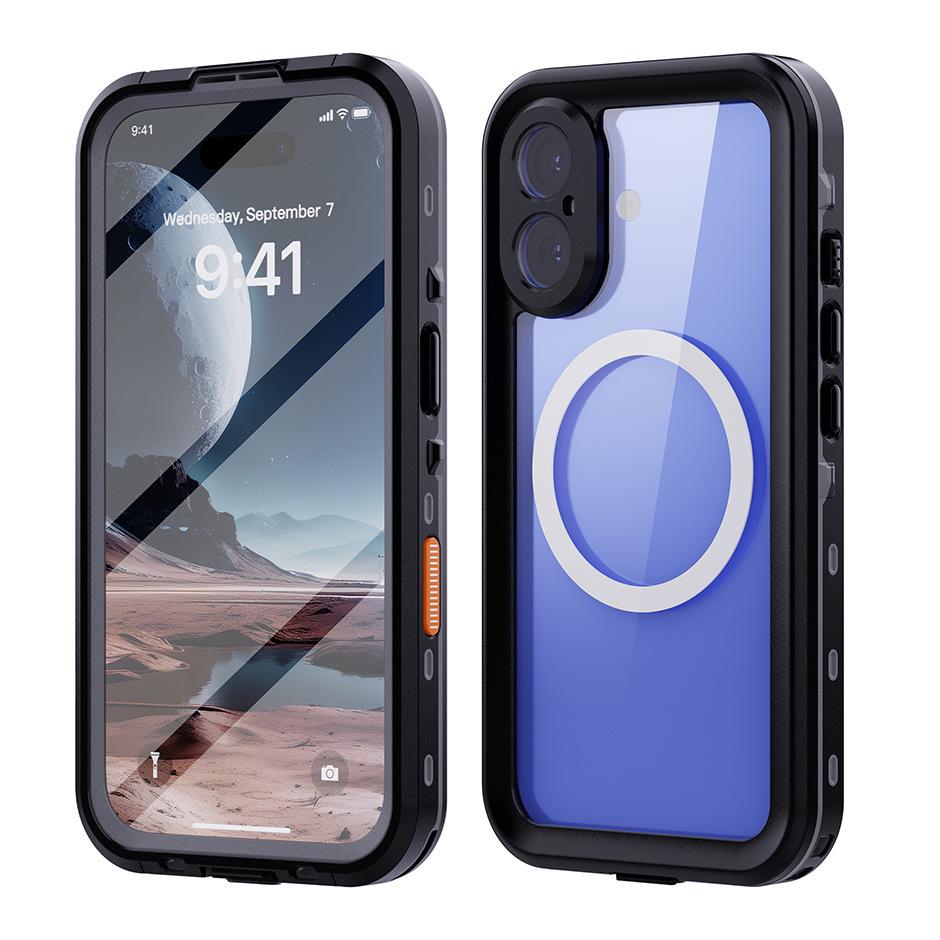 iPhone 16 Pro Max Magnetic Waterproof Case: Full Lens Coverage, Drop Protection, Swimming & Cycling Shield. iPhone 16
iPhone 16 Pro Max Magnetic Waterproof Case: Full Lens Coverage, Drop Protection, Swimming & Cycling Shield. iPhone 16