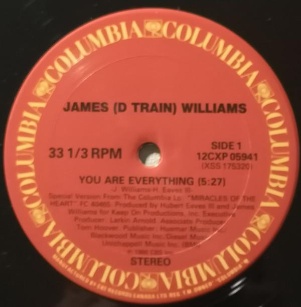12inch Record JAMES D-TRAIN WILLIAMS - You Are Everything 12CXP05941 Columbia 1986 Canada Soul/Funk Used
12inch Record JAMES D-TRAIN WILLIAMS - You Are Everything 12CXP05941 Columbia 1986 Canada Soul/Funk Used