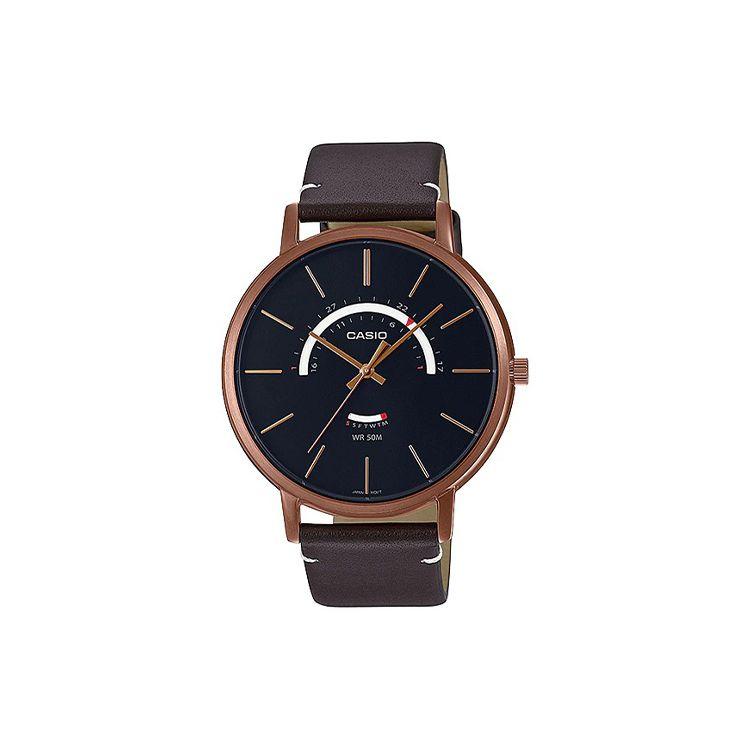 Casio Standard Series Waterproof Quartz Movement Leather Strap Watch Men watches Black MTP-B105RL-1AV Brown Watch Case
Casio Standard Series Waterproof Quartz Movement Leather Strap Watch Men watches Black MTP-B105RL-1AV Brown Watch Case