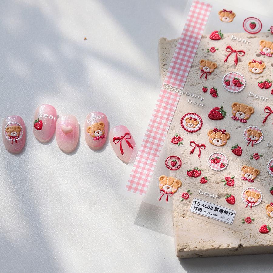 Magico Ferrite 5D Embossed Nail Stickers TS-4008 - Strawberry Bear Matte Three-Dimensional Transparent Nail Art Stickers
Magico Ferrite 5D Embossed Nail Stickers TS-4008 - Strawberry Bear Matte Three-Dimensional Transparent Nail Art Stickers