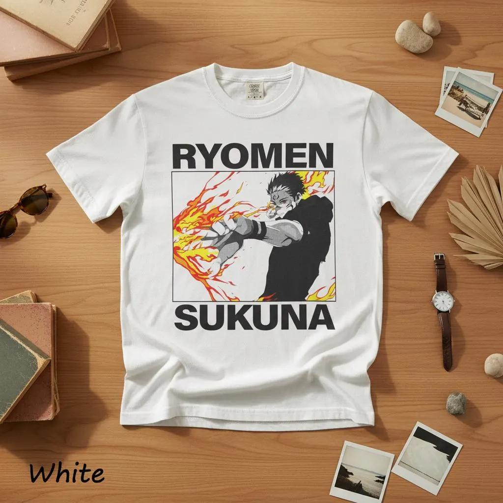 Jujutsu Kaisen Anime Japanese 2026 Summer New100 cotton Tshirt Ryomen Sukuna pattern unisex short sleeves loose quality shirt M
Jujutsu Kaisen Anime Japanese 2026 Summer New100 cotton Tshirt Ryomen Sukuna pattern unisex short sleeves loose quality shirt M