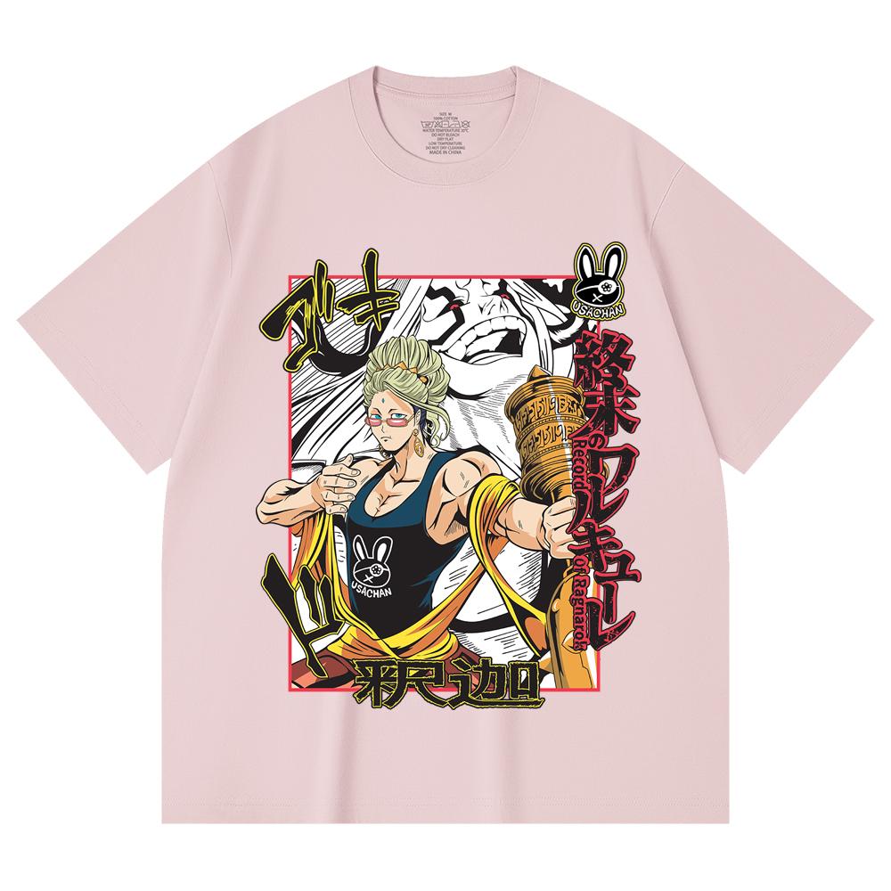 230 Gsm 100% Cotton Record of Ragnarok V5 Buddha Print Unisex Heavy Cotton T Shirt S рожевий
230 Gsm 100% Cotton Record of Ragnarok V5 Buddha Print Unisex Heavy Cotton T Shirt S рожевий