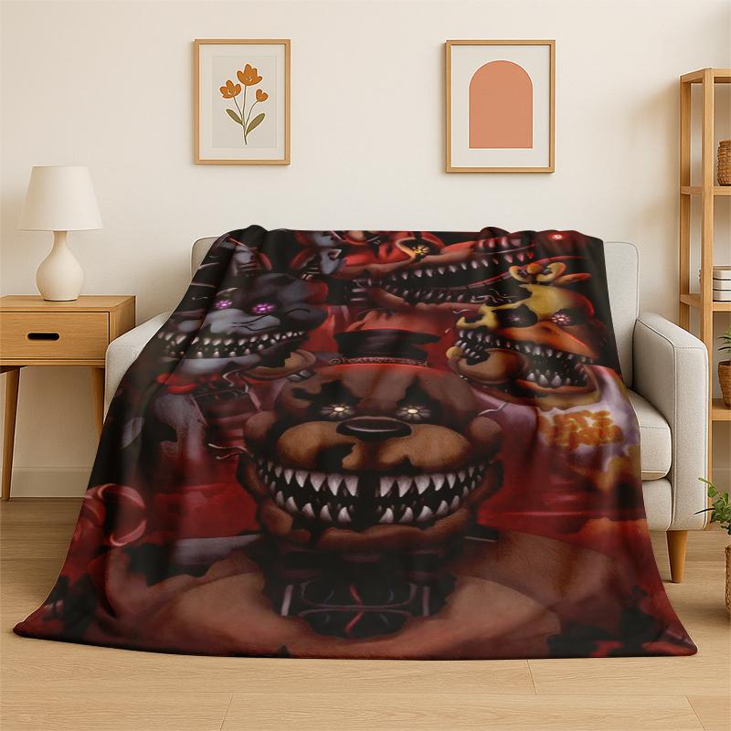Classic F-FNAF Horror Game Freddy Flannel Blanket Soft Warm Throw Blanket for Bedroom Living Room Bed Travel Camping Picnic 75x90cm
Classic F-FNAF Horror Game Freddy Flannel Blanket Soft Warm Throw Blanket for Bedroom Living Room Bed Travel Camping Picnic 75x90cm