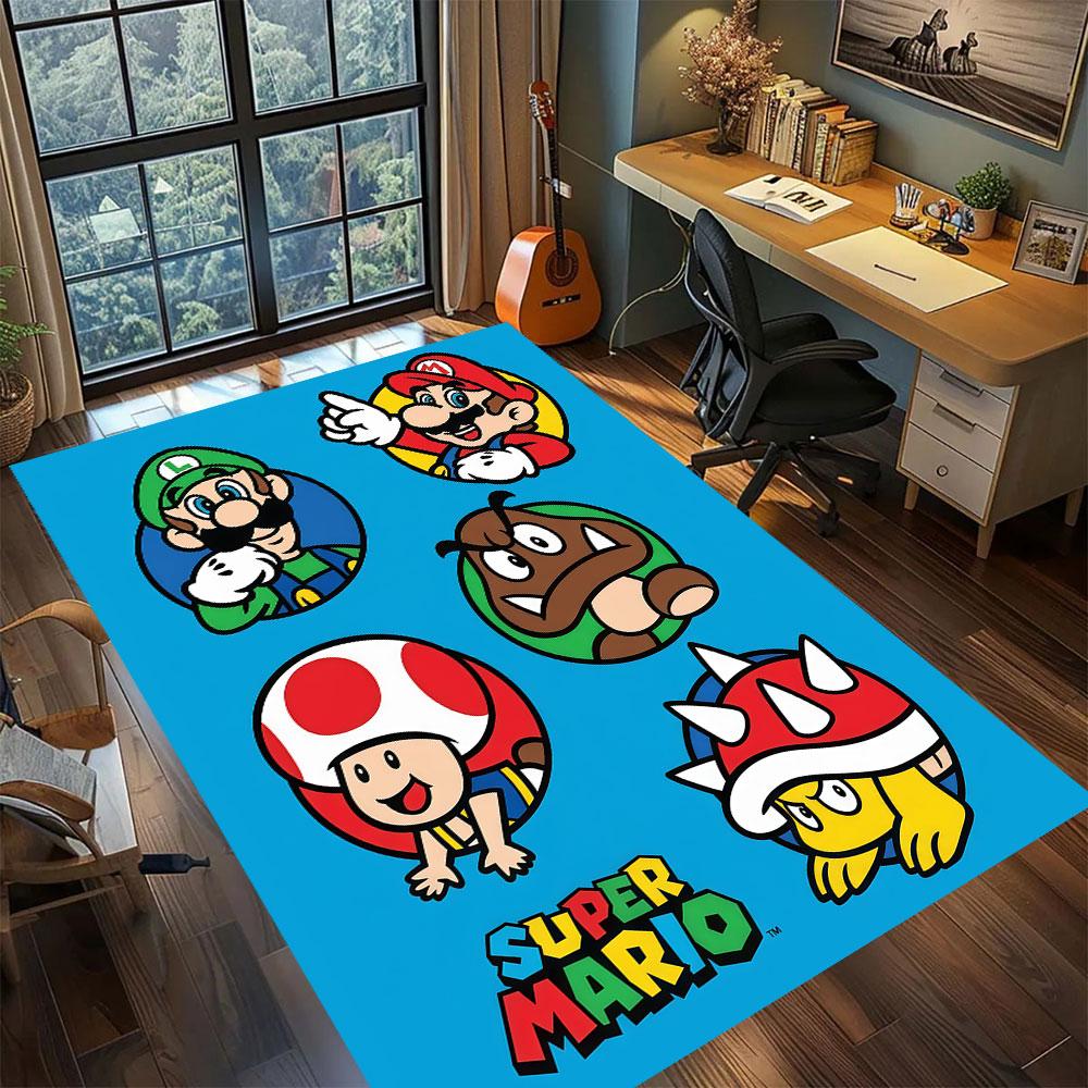 Mario anime character Carpet for Living Room Bedroom Home Decor Cool Movie Mat Play Floor Mat 60x90cm
Mario anime character Carpet for Living Room Bedroom Home Decor Cool Movie Mat Play Floor Mat 60x90cm