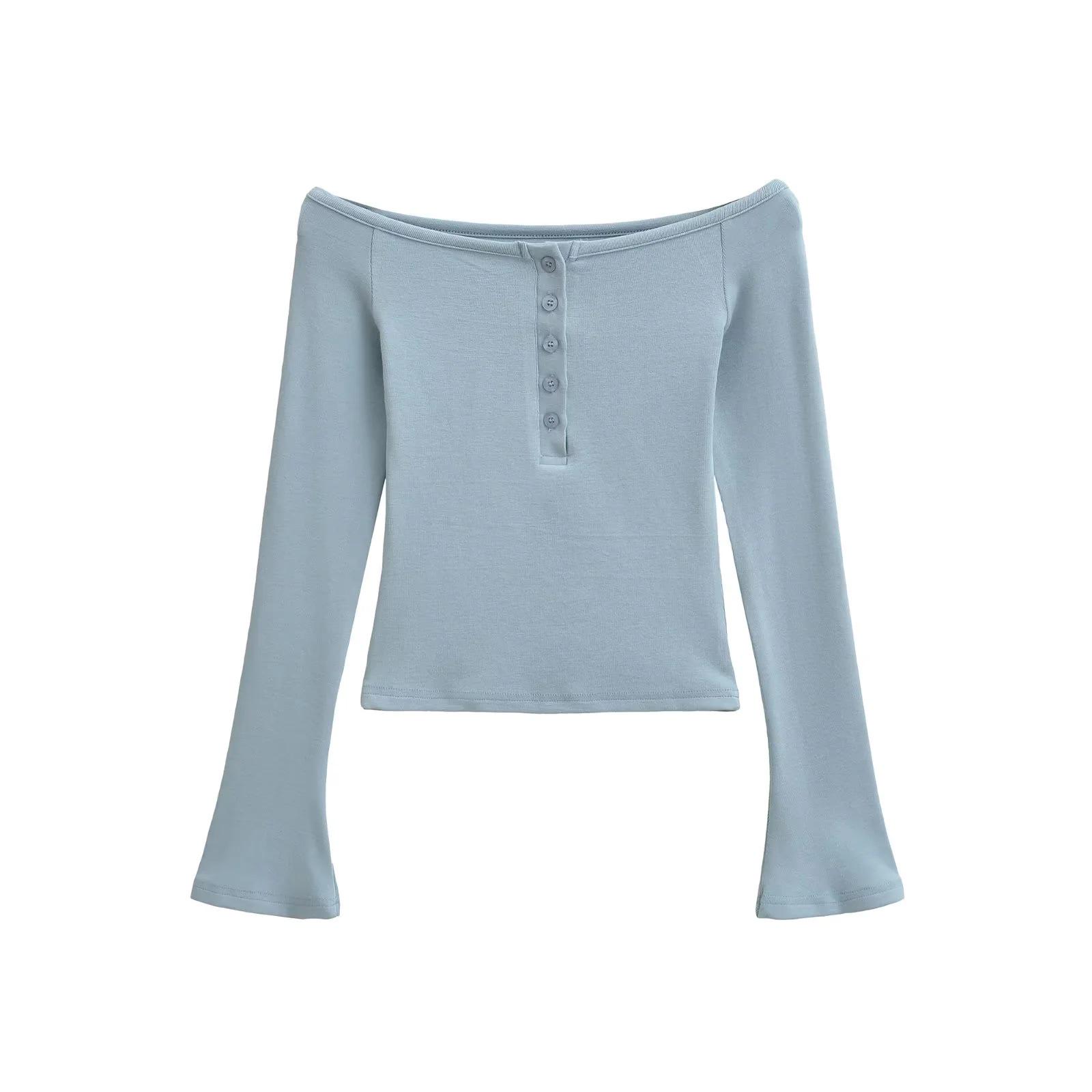 Women s Spicy One-Shoulder Button-Up Long-Sleeve Top - Slim Fit, Stylish, and Sexy Autumn Design Small світло-синій колір
Women s Spicy One-Shoulder Button-Up Long-Sleeve Top - Slim Fit, Stylish, and Sexy Autumn Design Small світло-синій колір