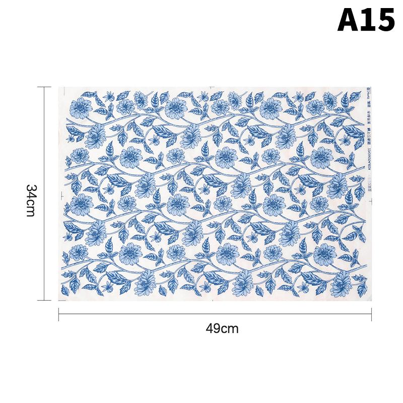 1Pc Pottery Ceramic Clay Transfer Paper Underglaze Flower Paper High Temperature Jingdezhen Traditional Decal Coloring Tool A15
1Pc Pottery Ceramic Clay Transfer Paper Underglaze Flower Paper High Temperature Jingdezhen Traditional Decal Coloring Tool A15