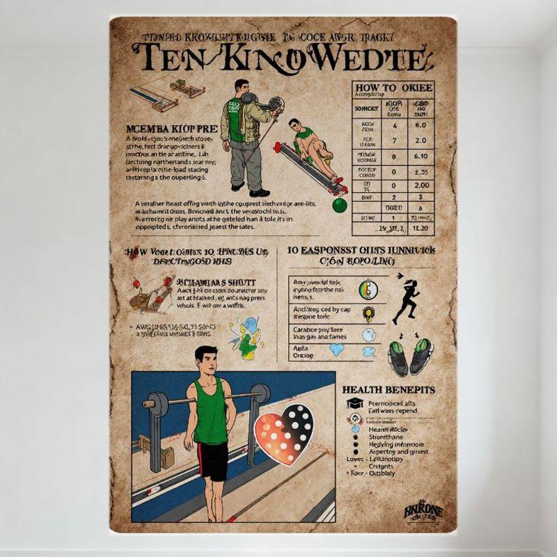 Vintage TEN KINOWEDIEZ Fitness Infographic Metal Tin Sign - Retro Workout Guide Wall Decor for Man Cave Bar Home Gym 20x30cm(7.8x11.8inch)
Vintage TEN KINOWEDIEZ Fitness Infographic Metal Tin Sign - Retro Workout Guide Wall Decor for Man Cave Bar Home Gym 20x30cm(7.8x11.8inch)