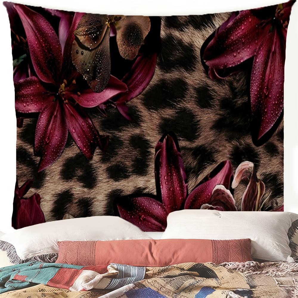 VIKAMA Retro Leopard Print Burgundy Lily Tapestry Luxury Wild Romantic Floral Wall Hanging for Bedroom Living Room Dorm Decor 74x94cm(29x37in)
VIKAMA Retro Leopard Print Burgundy Lily Tapestry Luxury Wild Romantic Floral Wall Hanging for Bedroom Living Room Dorm Decor 74x94cm(29x37in)