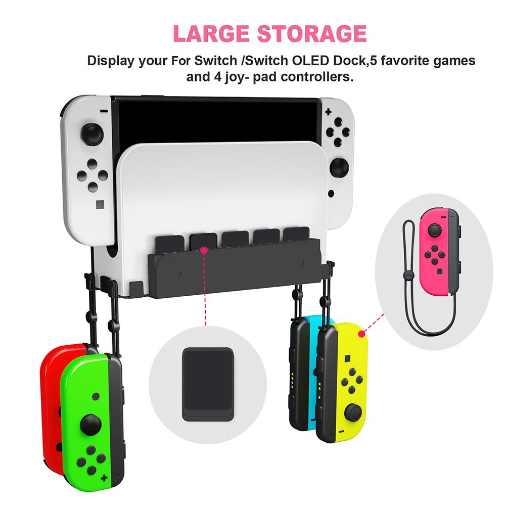 Console Switch Dock for Nintendo Switch Game Controller Bracket Support Controller Wall Mount Game Card Holder for Switch OLED чёрный
Console Switch Dock for Nintendo Switch Game Controller Bracket Support Controller Wall Mount Game Card Holder for Switch OLED чёрный