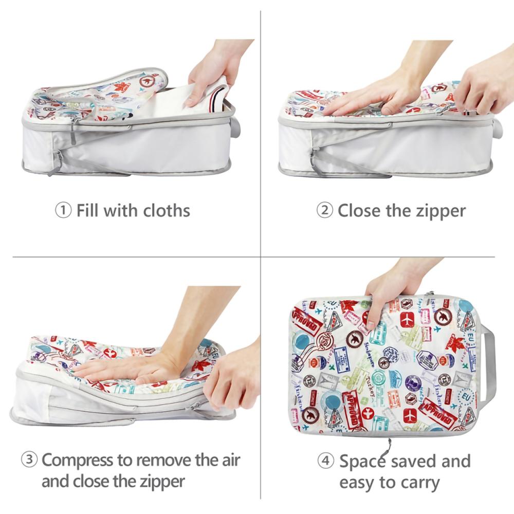 4PCS Travel Clothes Toiletries Packing Organizers Nylon Packing Cubes Set Compression Storage Bags White
4PCS Travel Clothes Toiletries Packing Organizers Nylon Packing Cubes Set Compression Storage Bags White