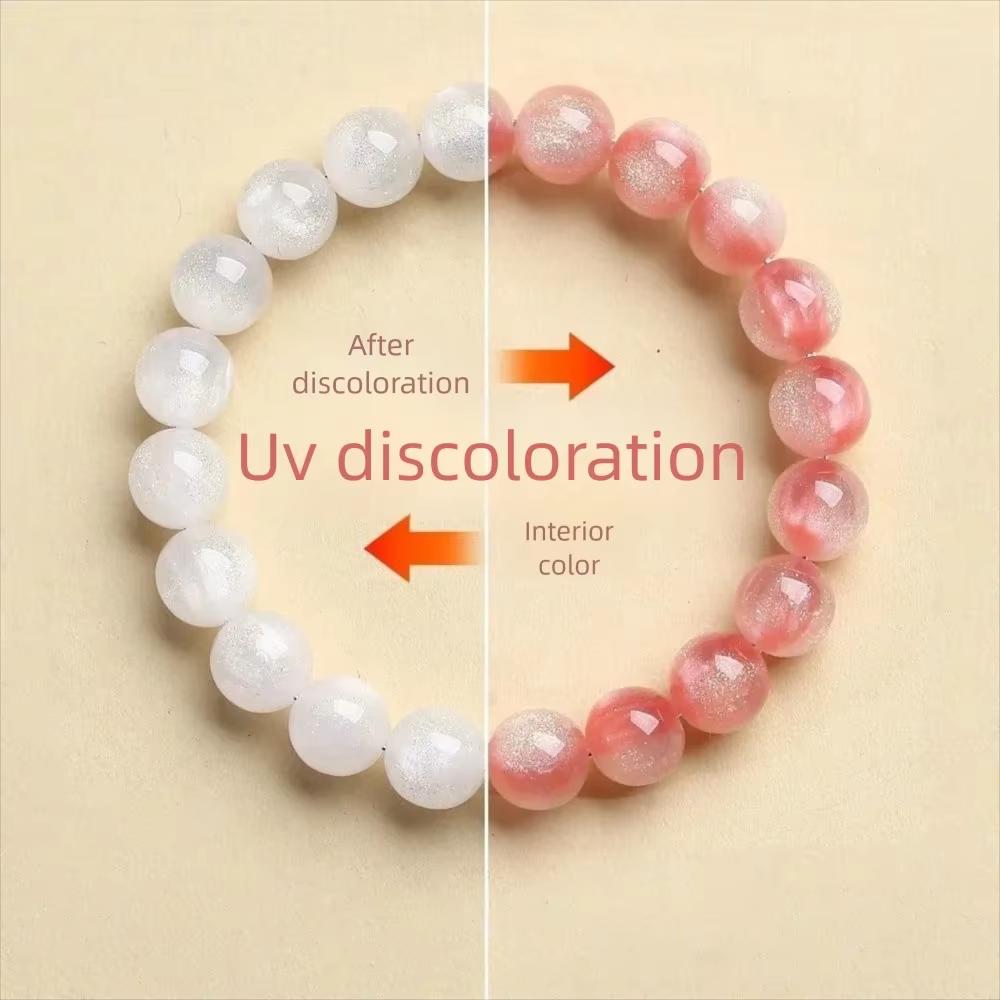 Natural Resin Stone UV Reactive Beads Bracelet Unique Design Light Activated Color Discoloration Jewelry Gift for Women Men
Natural Resin Stone UV Reactive Beads Bracelet Unique Design Light Activated Color Discoloration Jewelry Gift for Women Men