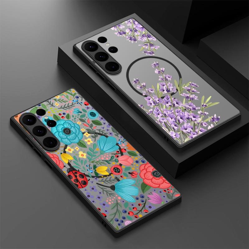 Luxury Flowers Print Magnetic Case For Samsung Galaxy S25 S24 S22 S23 Ultra S22 Plus S21 S20 S24 FE For Magsafe Matte Hard Cover Galaxy S24 Ultra
Luxury Flowers Print Magnetic Case For Samsung Galaxy S25 S24 S22 S23 Ultra S22 Plus S21 S20 S24 FE For Magsafe Matte Hard Cover Galaxy S24 Ultra