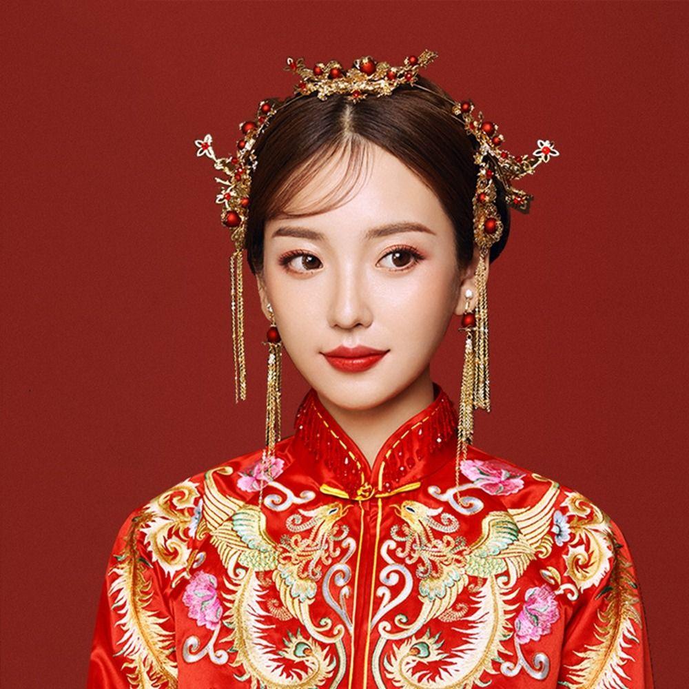 Phoenix Crown Tiara Wedding Headdress Bride Crown Ancient Style Headdress Chinese Style Headwear B
Phoenix Crown Tiara Wedding Headdress Bride Crown Ancient Style Headdress Chinese Style Headwear B