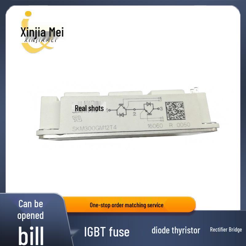 Brand New Original SKM300GM12T4/SKM800GA125D IGBT Power Thyristor Module 300A 1200V
Brand New Original SKM300GM12T4/SKM800GA125D IGBT Power Thyristor Module 300A 1200V
