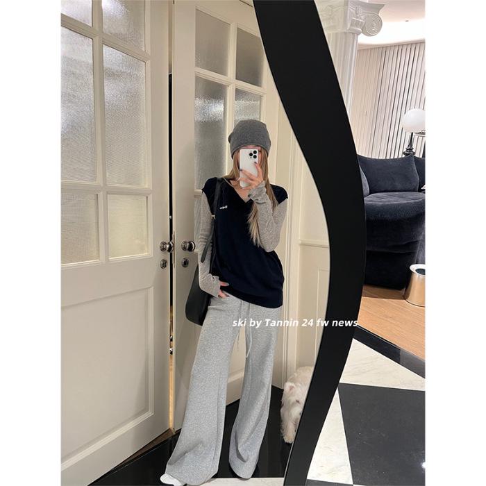 Женские серые широкие хип-хоп спортивные штаны – Весенне-осенний трендовый драпированный стиль швабры M
Женские серые широкие хип-хоп спортивные штаны – Весенне-осенний трендовый драпированный стиль швабры M