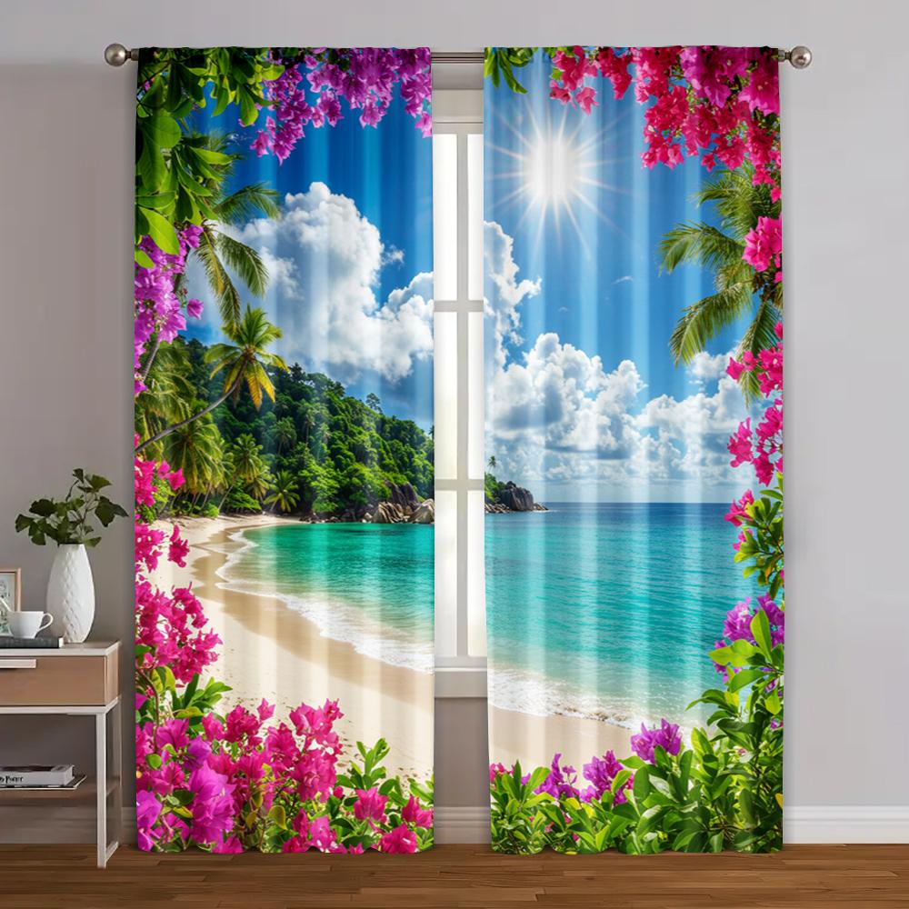 2 шт., Вечеринка Занавес Тропические пляжи и цветы Светофильтр летние украшения для вечеринки Использовать для домашнего ежедневного декора 29x65in(75x166cm)
2 шт., Вечеринка Занавес Тропические пляжи и цветы Светофильтр летние украшения для вечеринки Использовать для домашнего ежедневного декора 29x65in(75x166cm)