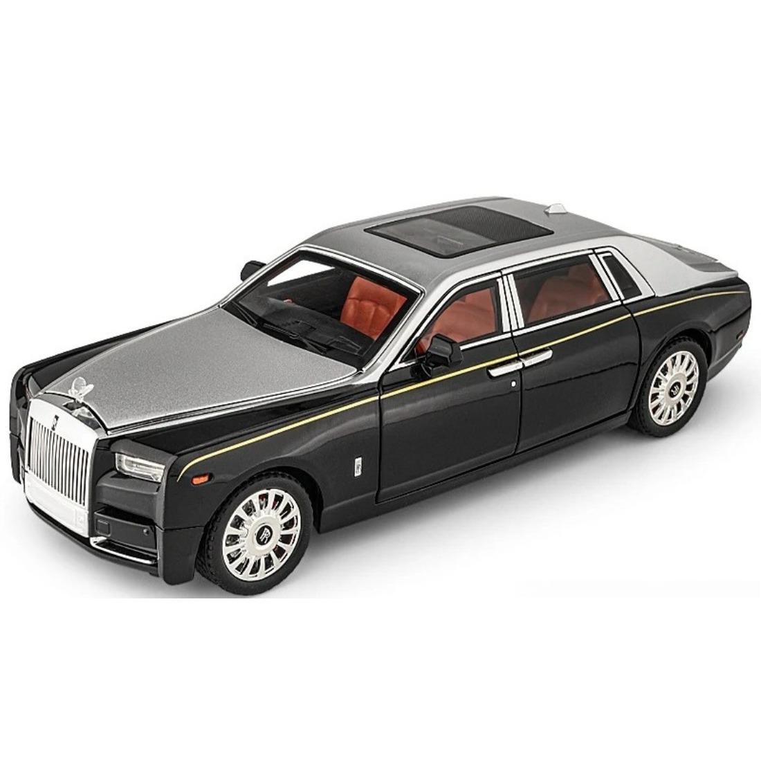 1/18 Rolls Royce Phantom Alloy Luxy Car Model Diecasts Metal Vehicles Collect Simulated Decorations Sound & Light Gifts for Kids чорний/срібний
1/18 Rolls Royce Phantom Alloy Luxy Car Model Diecasts Metal Vehicles Collect Simulated Decorations Sound & Light Gifts for Kids чорний/срібний