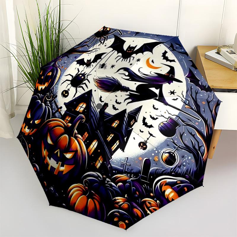 1pc Halloween Decorations Automatic Umbrella - Stylish, Durable, with 8-Rib Manual Open Design, Elegant Black Handleyy250920101
1pc Halloween Decorations Automatic Umbrella - Stylish, Durable, with 8-Rib Manual Open Design, Elegant Black Handleyy250920101