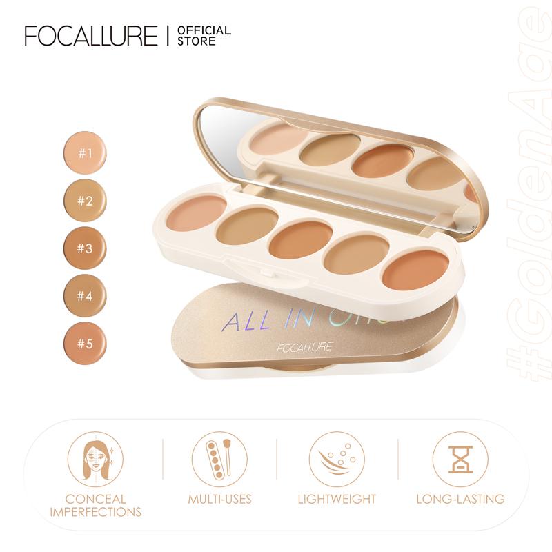 FOCALLURE 5 в 1 палитра консилеров для лица с высокой степенью покрытия, легкая, долговечная, водостойкая основа, крем, косметика для макияжа
FOCALLURE 5 в 1 палитра консилеров для лица с высокой степенью покрытия, легкая, долговечная, водостойкая основа, крем, косметика для макияжа