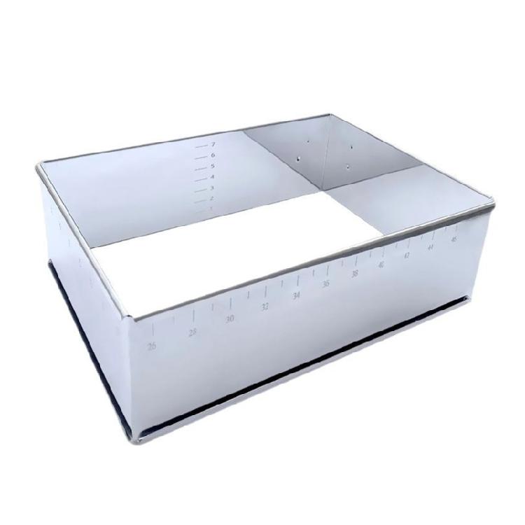 Professional Grades Rectangular Baking Molds With Expandable Feature Stainless Steel Cake Molds For Even Heat Distribution 1
Professional Grades Rectangular Baking Molds With Expandable Feature Stainless Steel Cake Molds For Even Heat Distribution 1