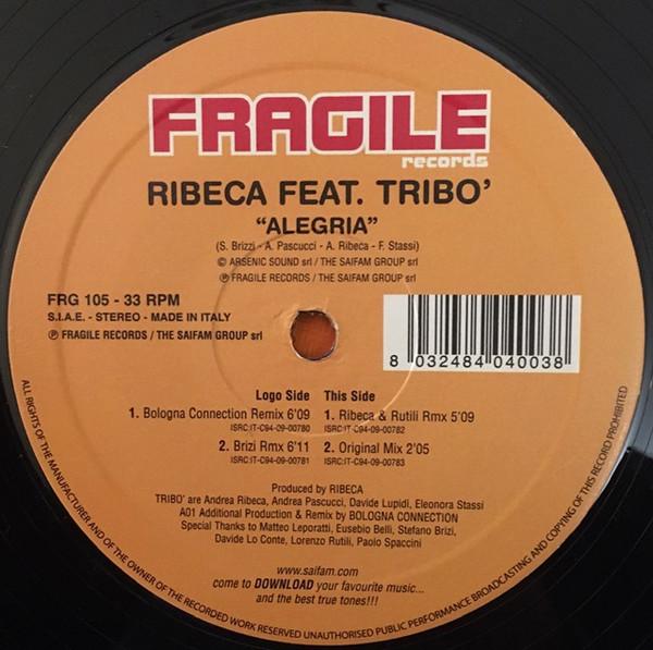12inch Record ANDREA RIBECA, TRIBÒ - Alegria FRG105 Fragile Records 2009 Italy Dance & Electronica Used
12inch Record ANDREA RIBECA, TRIBÒ - Alegria FRG105 Fragile Records 2009 Italy Dance & Electronica Used