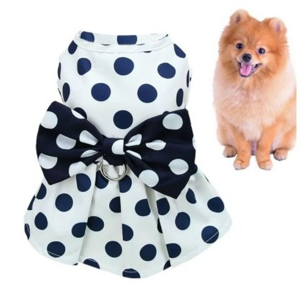 with Bow Dog Dress Dot Pattern Pet Clothes Comfortable Puppy Princess Skirt Wedding Party White M
with Bow Dog Dress Dot Pattern Pet Clothes Comfortable Puppy Princess Skirt Wedding Party White M