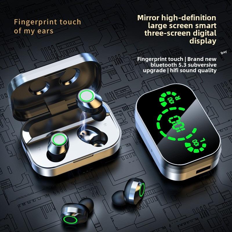 Cross-border YD03 wireless Bluetooth headset HD mirror digital display long life in-ear Bluetooth headset wholesale and retail чёрный
Cross-border YD03 wireless Bluetooth headset HD mirror digital display long life in-ear Bluetooth headset wholesale and retail чёрный