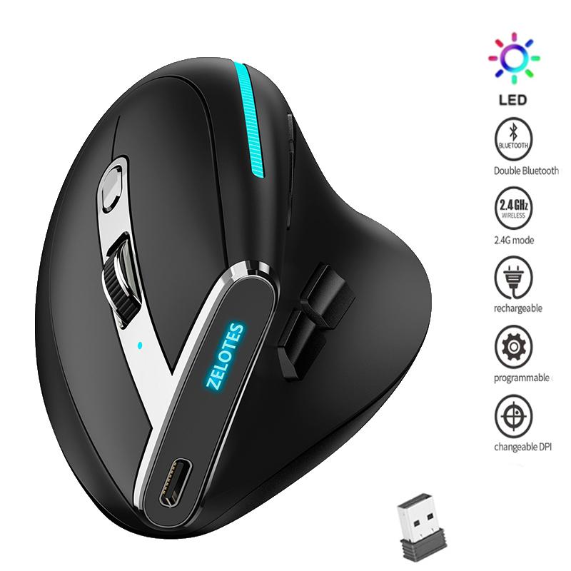 Беспроводная вертикальная мышь RGB, перезаряжаемая Bluetooth-мышь для ноутбука, планшета, Mackbook, программируемая игровая мышь, эргономичные мыши
Беспроводная вертикальная мышь RGB, перезаряжаемая Bluetooth-мышь для ноутбука, планшета, Mackbook, программируемая игровая мышь, эргономичные мыши