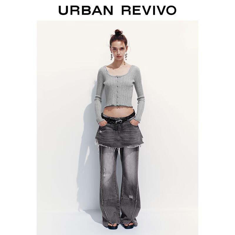 Женский трикотажный топ в рубчик с кружевной оборкой UR L
Женский трикотажный топ в рубчик с кружевной оборкой UR L