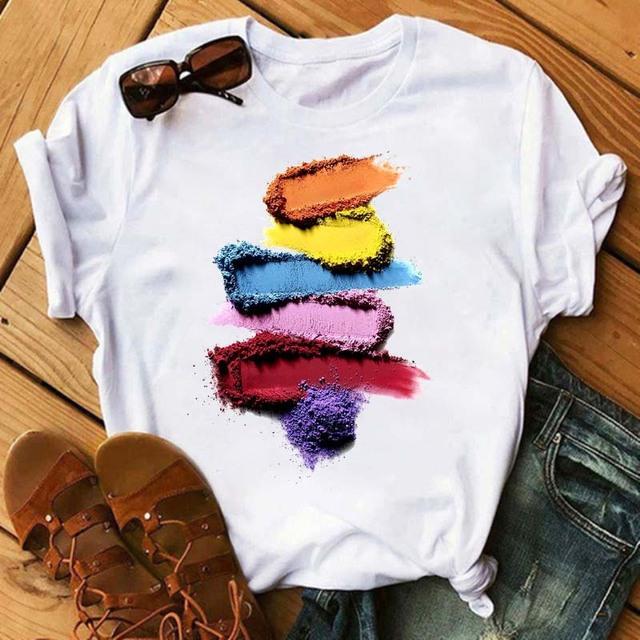 Korean Fashion Graffiti Graphic Print Women T-Shirt 90S Summer Blouse Loose Round Neck Short Sleeve Female Top Clothes XXXL білий
Korean Fashion Graffiti Graphic Print Women T-Shirt 90S Summer Blouse Loose Round Neck Short Sleeve Female Top Clothes XXXL білий