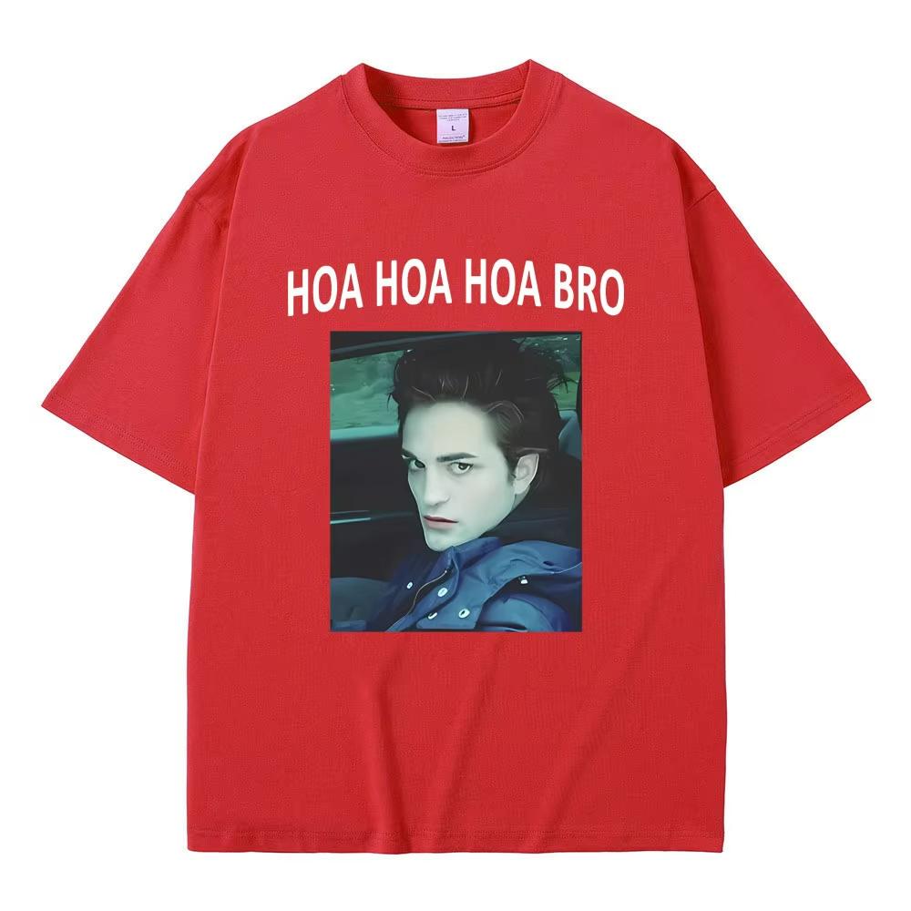 Movie Series Twilight Edward Cullen Hoa Hoa Hoa Bro T Shirt Robert Pattinson Funny Meme Tshirts Unisexs Casual Tshirt 3XL
Movie Series Twilight Edward Cullen Hoa Hoa Hoa Bro T Shirt Robert Pattinson Funny Meme Tshirts Unisexs Casual Tshirt 3XL